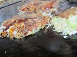 尾道のお好み焼き　鉄板